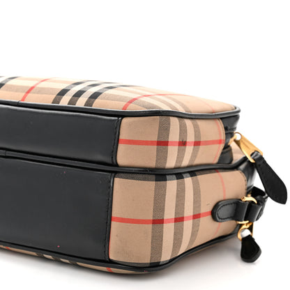 Burberry Calfskin Vintage Check Medium Camera Bag Archive Beige 10 of 15