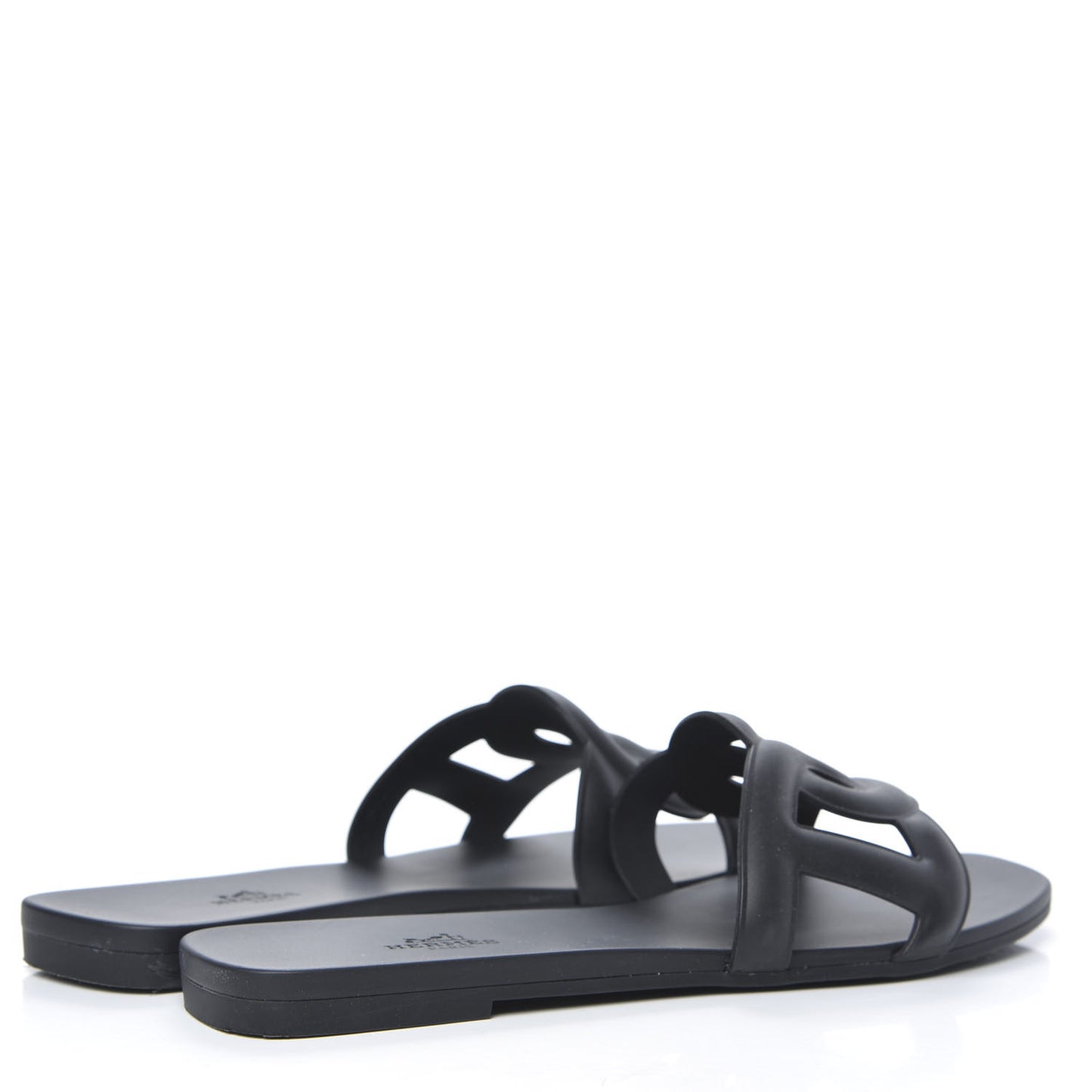 Rubber Aloha Sandals 40 Black