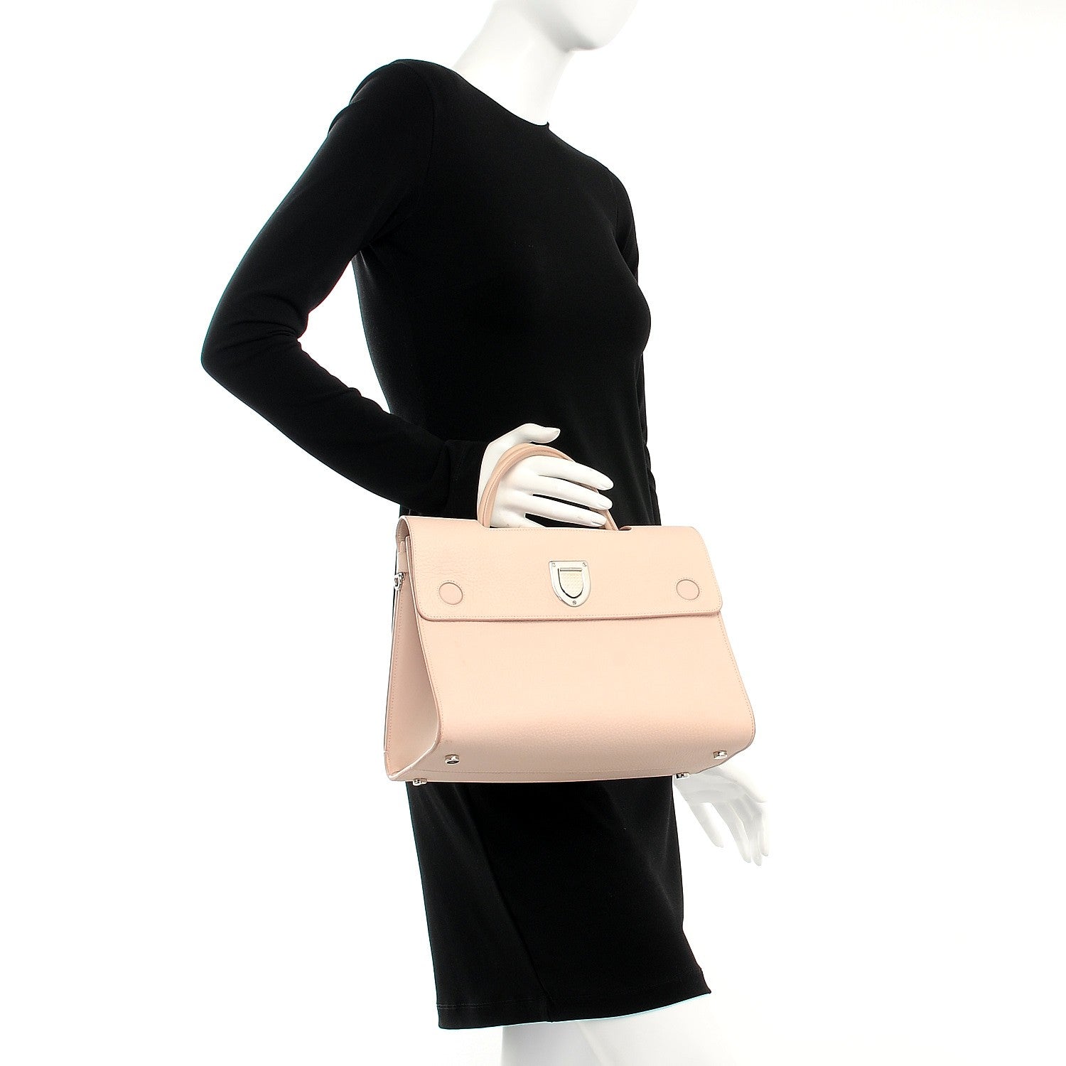Christian Dior Grained Calfskin Medium Diorever Flap Tapioca 2 of 22