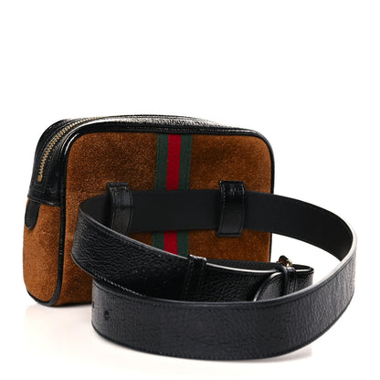 Gucci Suede Small Ophidia Belt Bag 85 34 Brown 3 of 7