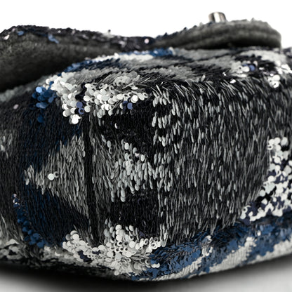 Chanel Sequin Mini Rectangular Flap Blue Multicolor 9 of 10
