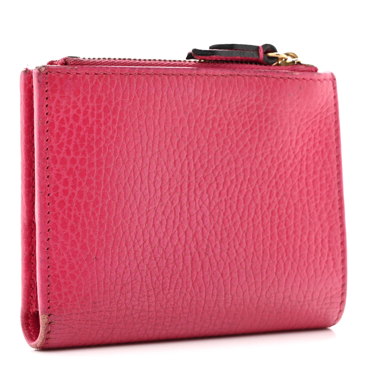 Gucci Dollar Calfskin GG Marmont Compact Wallet Box Pink 3 of 10