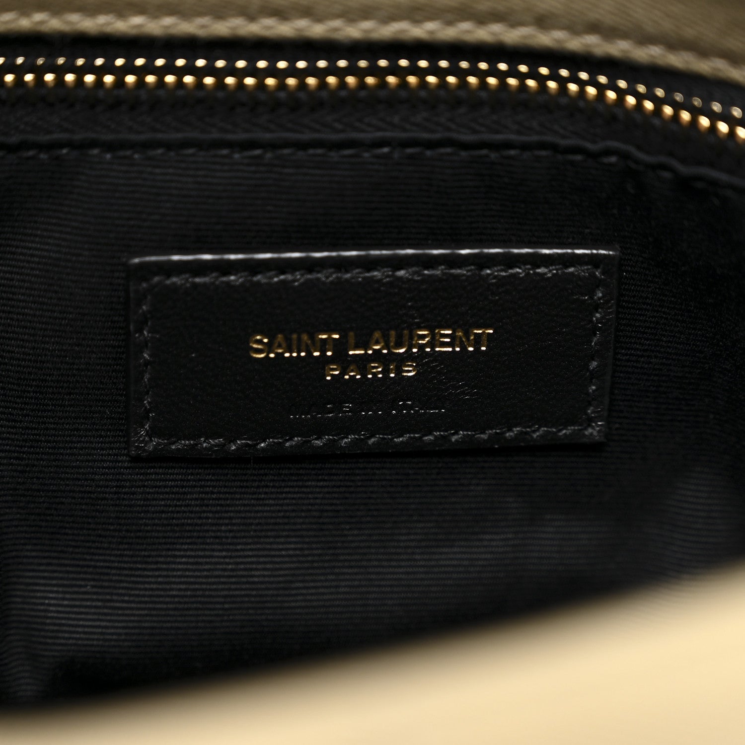 Saint Laurent Canvas Quilted Toy Loulou Puffer Monogram Chain Satchel Cool Beige 6 of 11