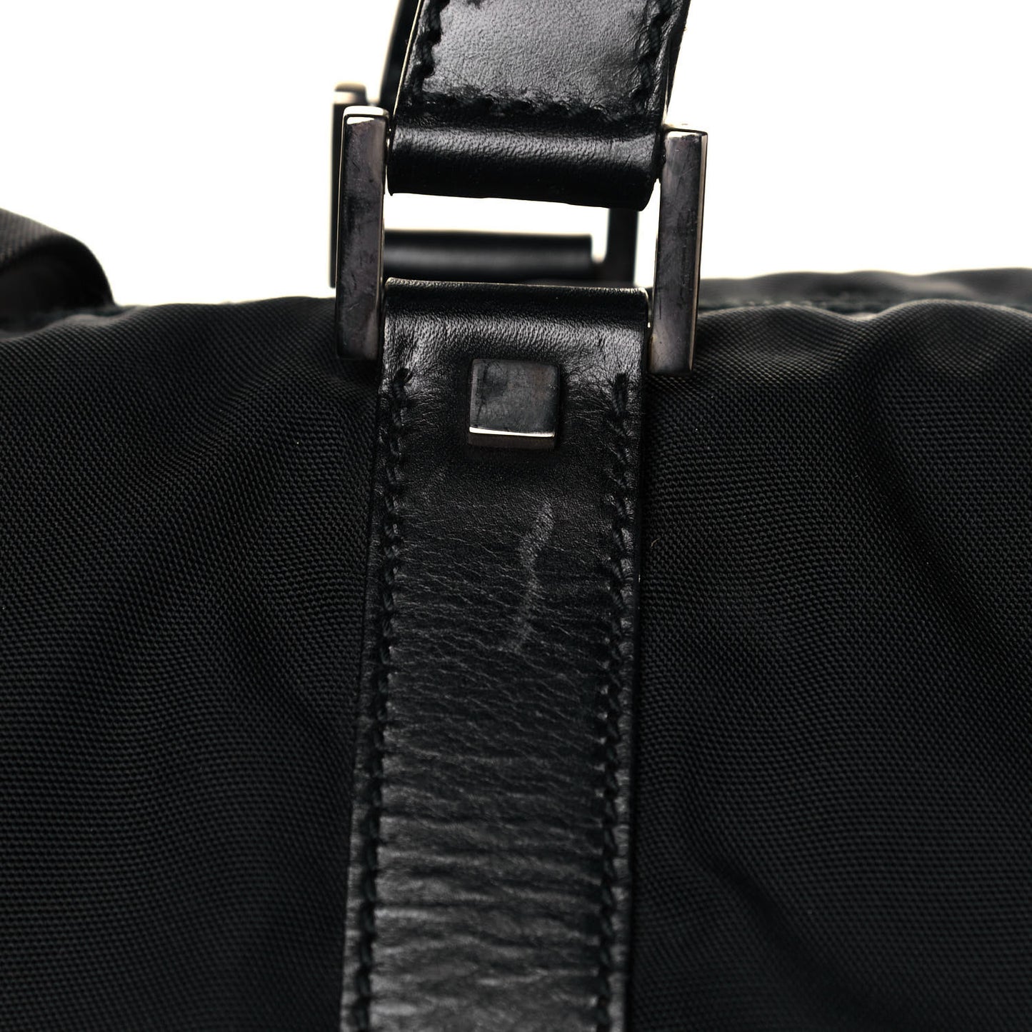 Nylon Large Duffle Bag Black