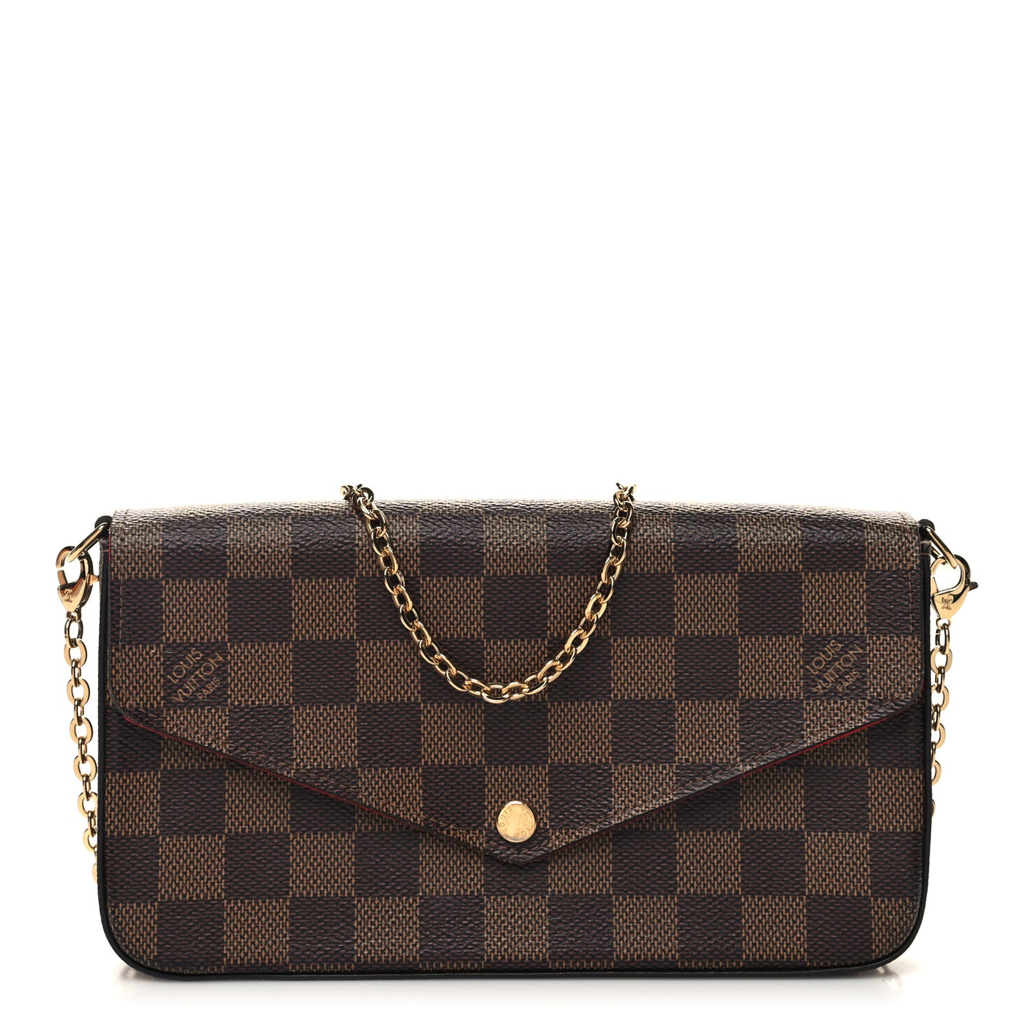 Damier Ebene Pochette Felicie Chain Wallet