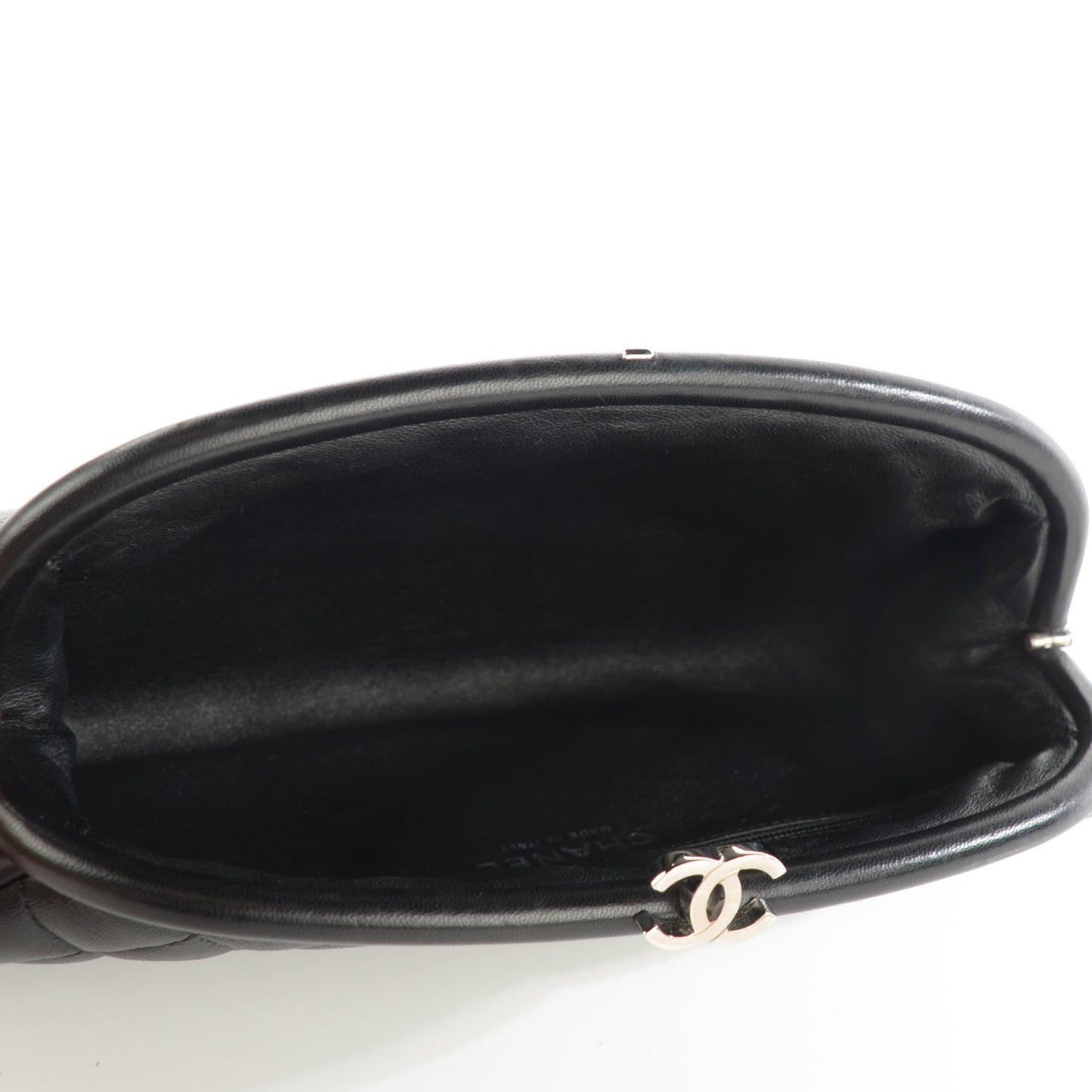 Lambskin Quilted Timeless Clutch Black