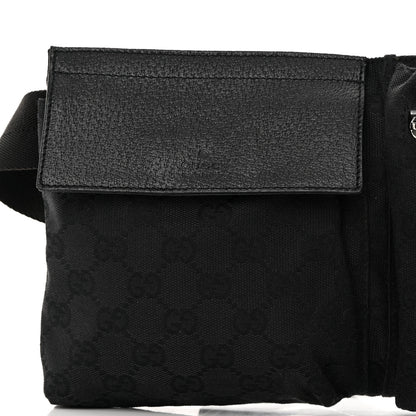 Gucci GG Monogram Double Pocket Belt Bag Black 10 of 12