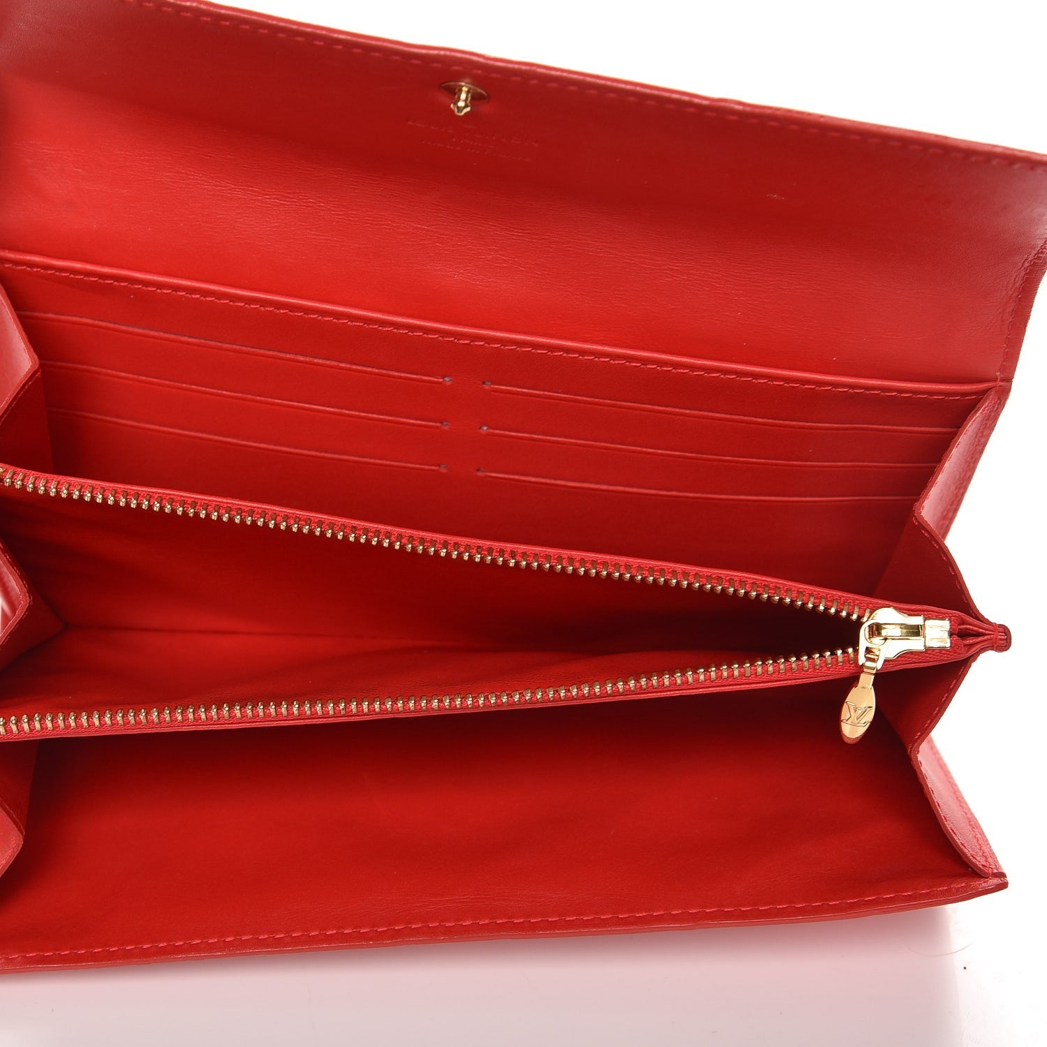 Louis Vuitton Vernis Sarah Wallet Rouge Grenadine 5 of 7