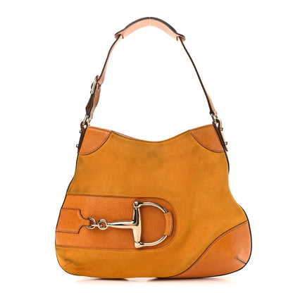 Gucci Suede Hasler Hobo Yellow 1 of 13