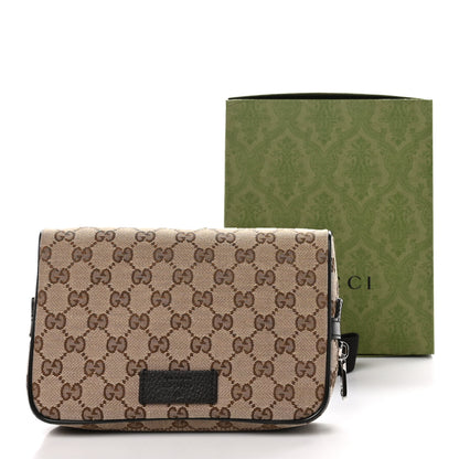 Gucci Monogram Dollar Calfskin Belt Bag Beige Ebony Testa di Moro Marrone Scuro 11 of 11