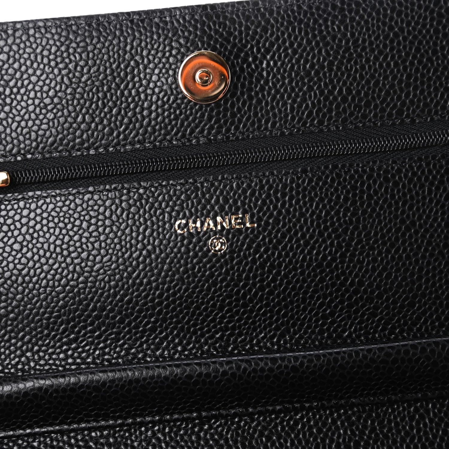 Chanel Caviar Quilted Wallet On Chain WOC Black 8 of 12