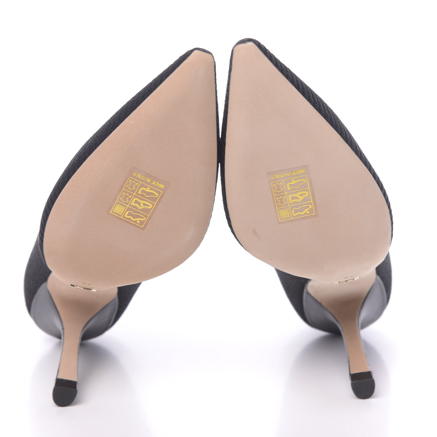 Christian Dior Technical Canvas Ribbon Embroidered J'Adior 100mm Pumps 36 Black 5 of 9