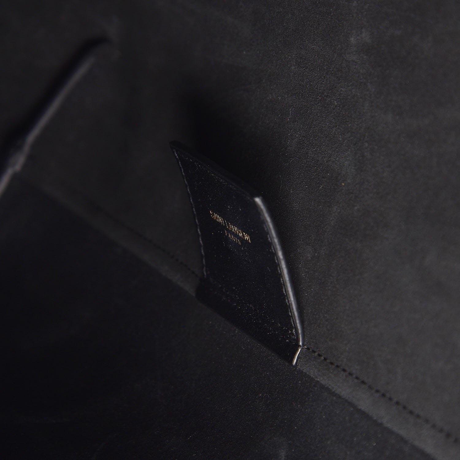 Saint Laurent Calfskin Medium Shopping Tote Black 6 of 7