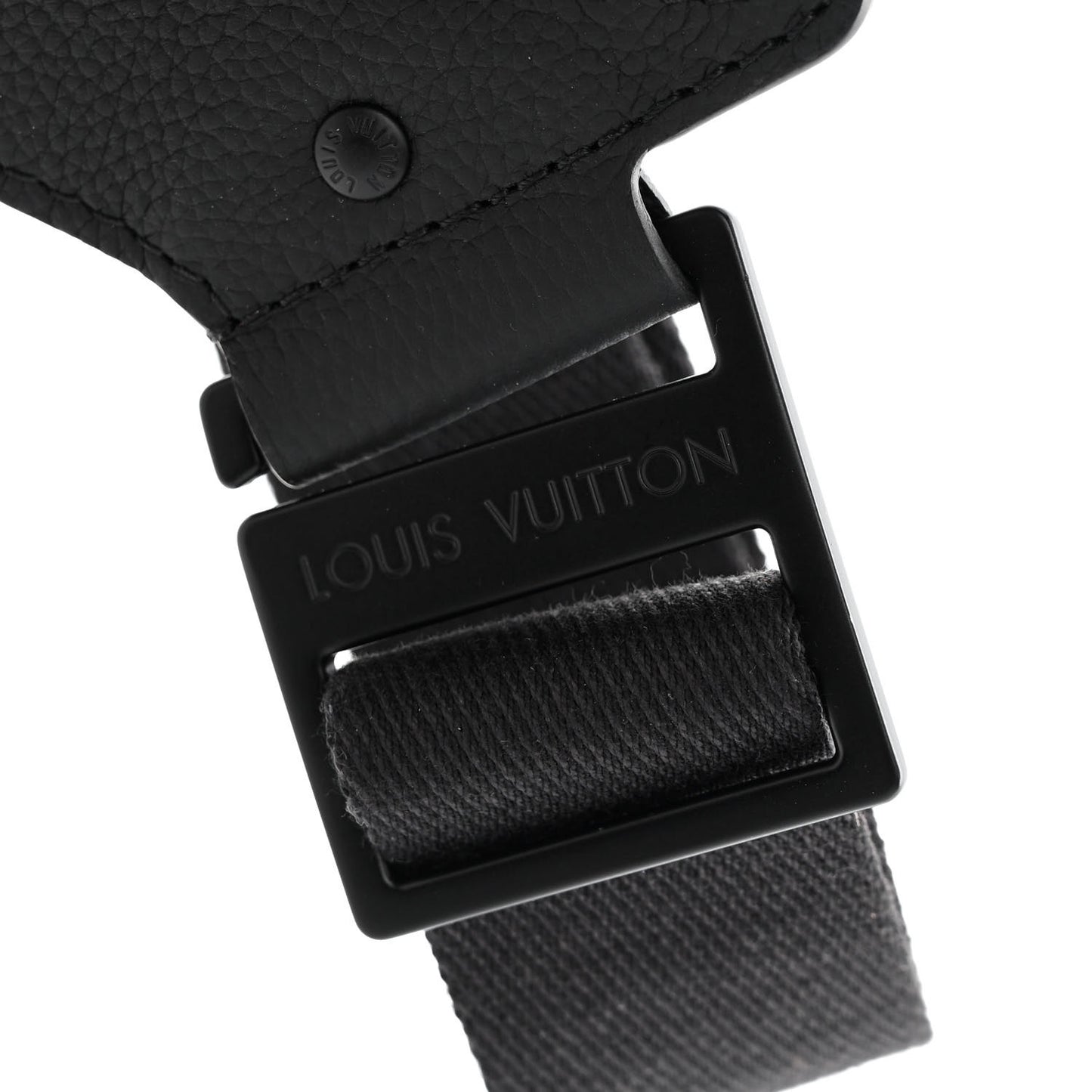 Grained Calfskin Aerogram Takeoff Sling Black