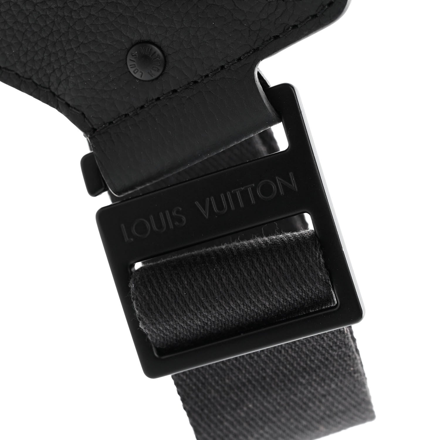 Louis Vuitton Grained Calfskin Aerogram Takeoff Sling Black 10 of 12