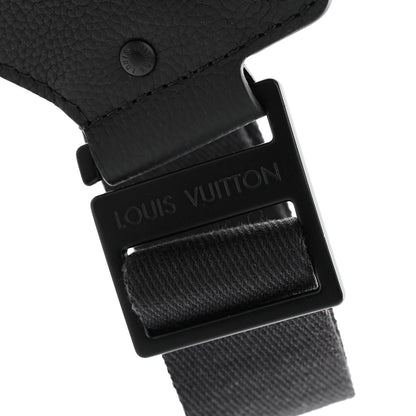 Louis Vuitton Grained Calfskin Aerogram Takeoff Sling Black 10 of 12