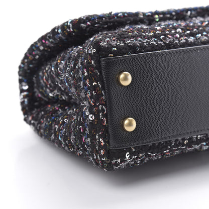 Chanel Tweed Sequin Mini Coco Handle Flap Black 9 of 10