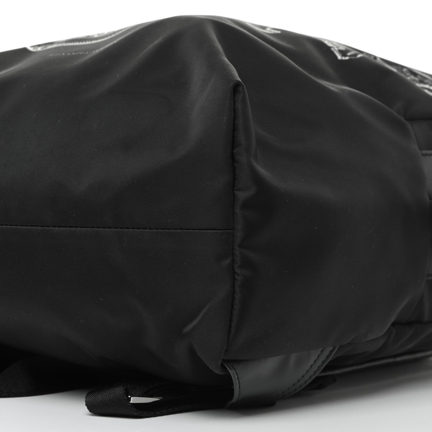 Nylon Lion Skull Backpack Black