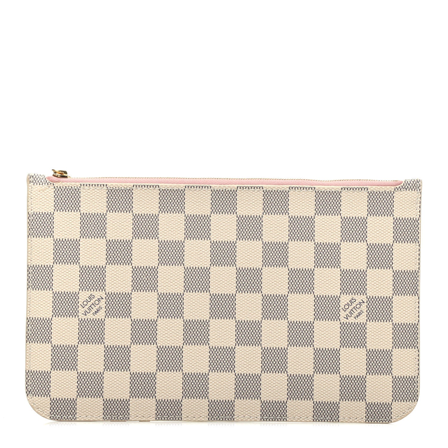 Louis Vuitton Damier Azur Neverfull MM GM Pochette Rose Ballerine 1 of 7