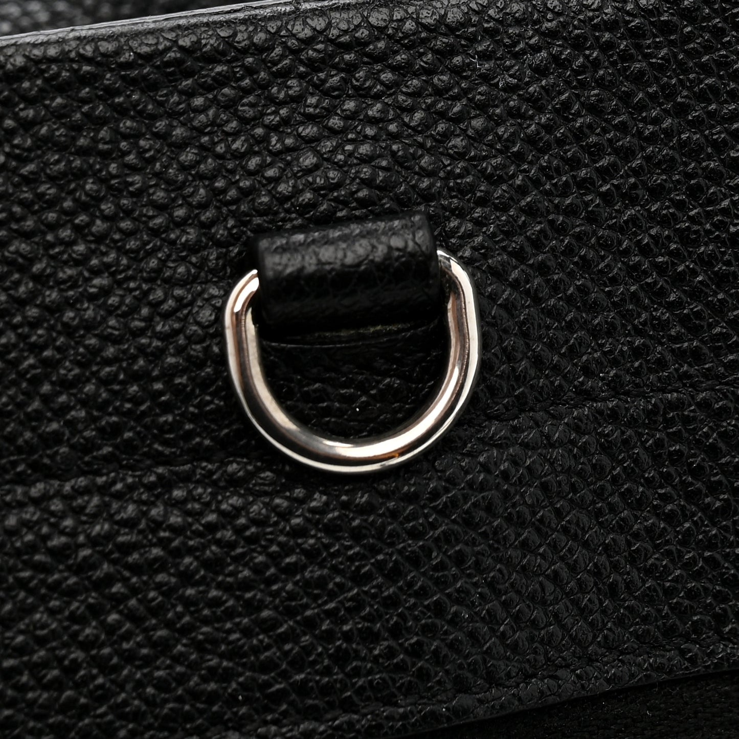 Grained Calfskin Medium Cabas Rive Gauche Black