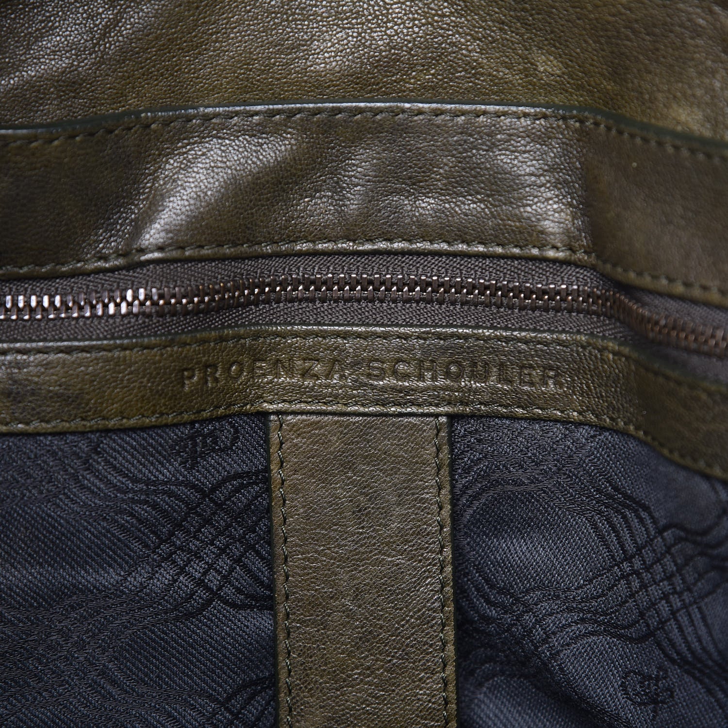 Proenza Schouler Lambskin Large PS1 Satchel Military 7 of 15