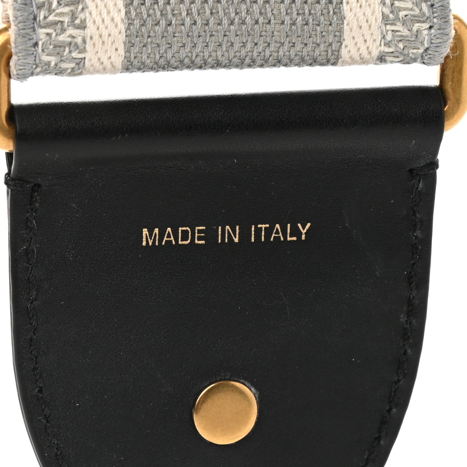 Christian Dior Canvas Embroidered Shoulder Strap Grey 4 of 7
