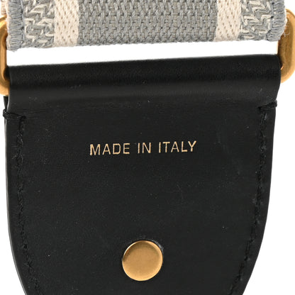 Christian Dior Canvas Embroidered Shoulder Strap Grey 4 of 7