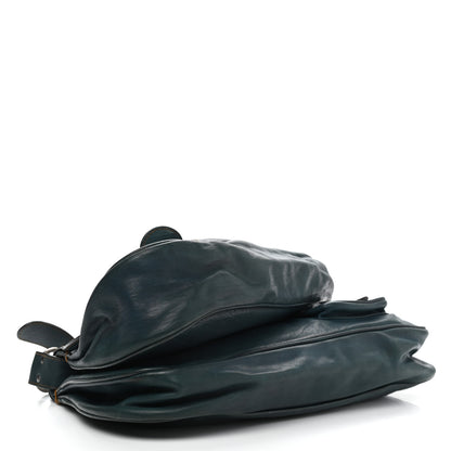 Christian Dior Calfskin Medium Gaucho Double Saddle Bag Dark Blue 3 of 21