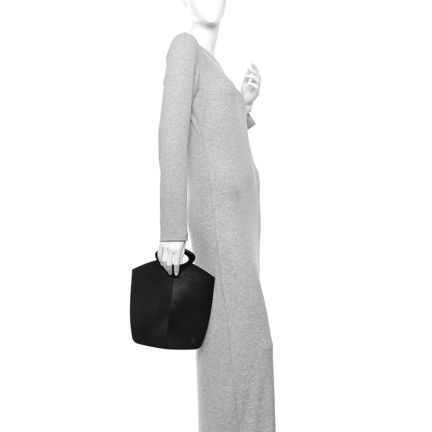 Epi Demi Lune Tote Black