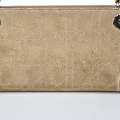 Christian Dior Suede Cannage Stitched East West Lady Dior Beige 18 of 25