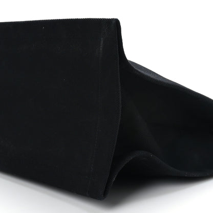 Saint Laurent Linen Calfskin Rive Gauche Tote Black 7 of 8
