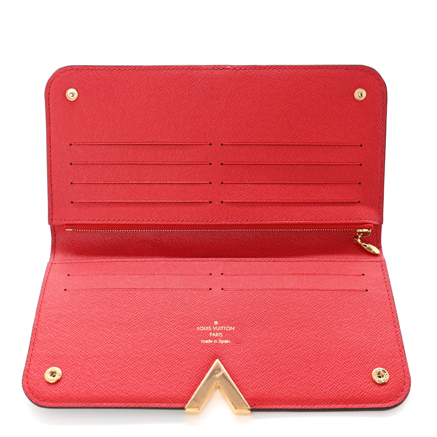 Louis Vuitton Monogram Calfskin Kimono Wallet Cherry 5 of 8