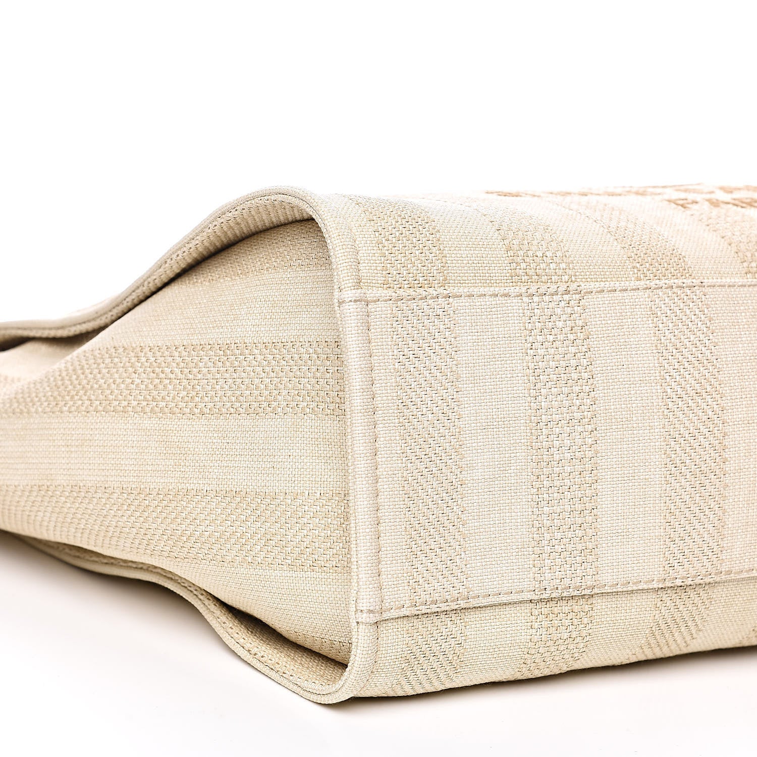 Chanel Mixed Fibers Striped Large Deauville Tote Beige 8 of 10