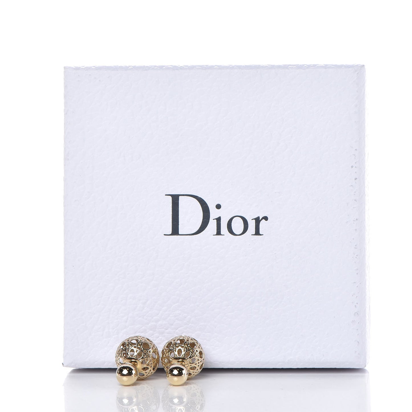 Cannage Mise En Dior Tribal Earrings Gold