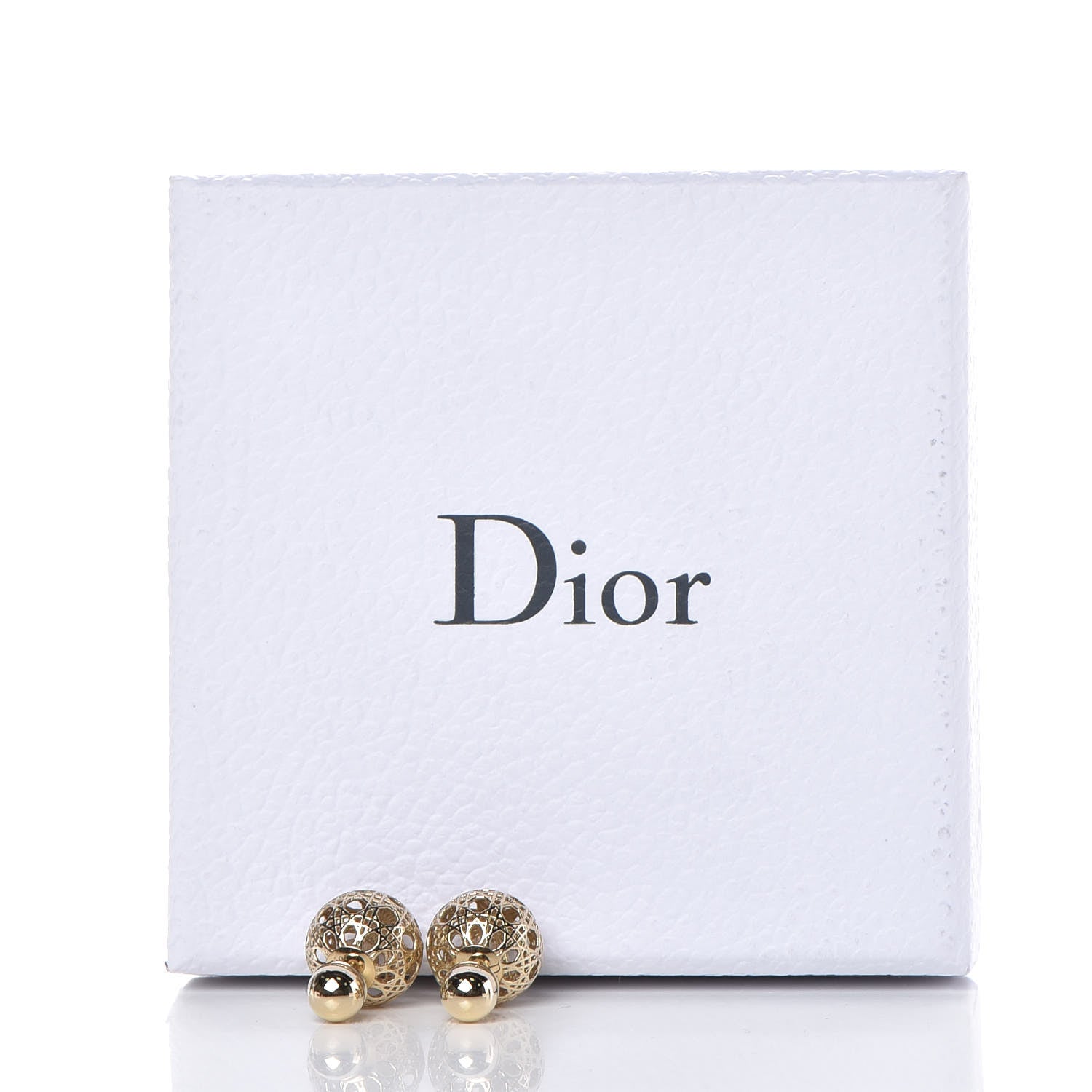 Christian Dior Cannage Mise En Dior Tribal Earrings Gold 5 of 5