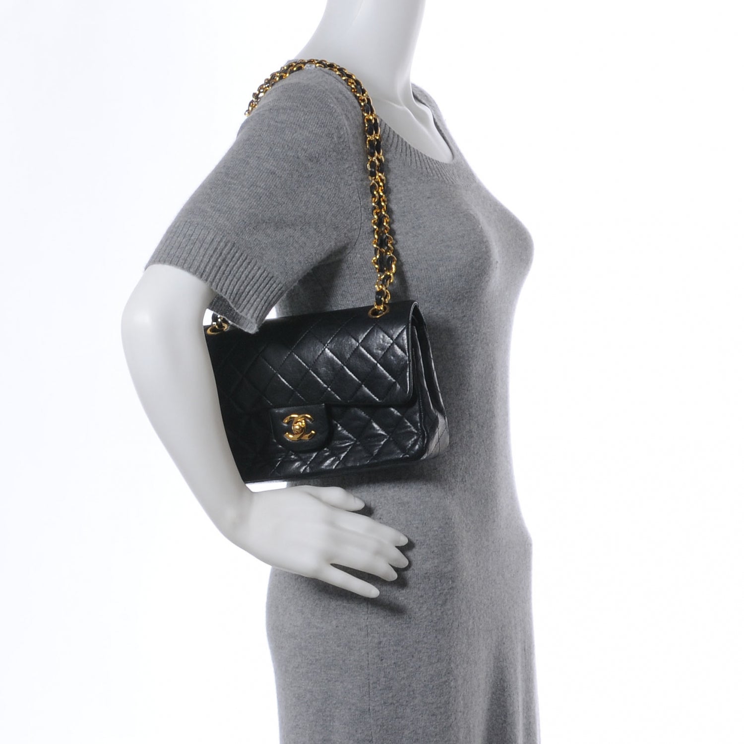 Chanel Lambskin Small Double Flap Black 2 of 8