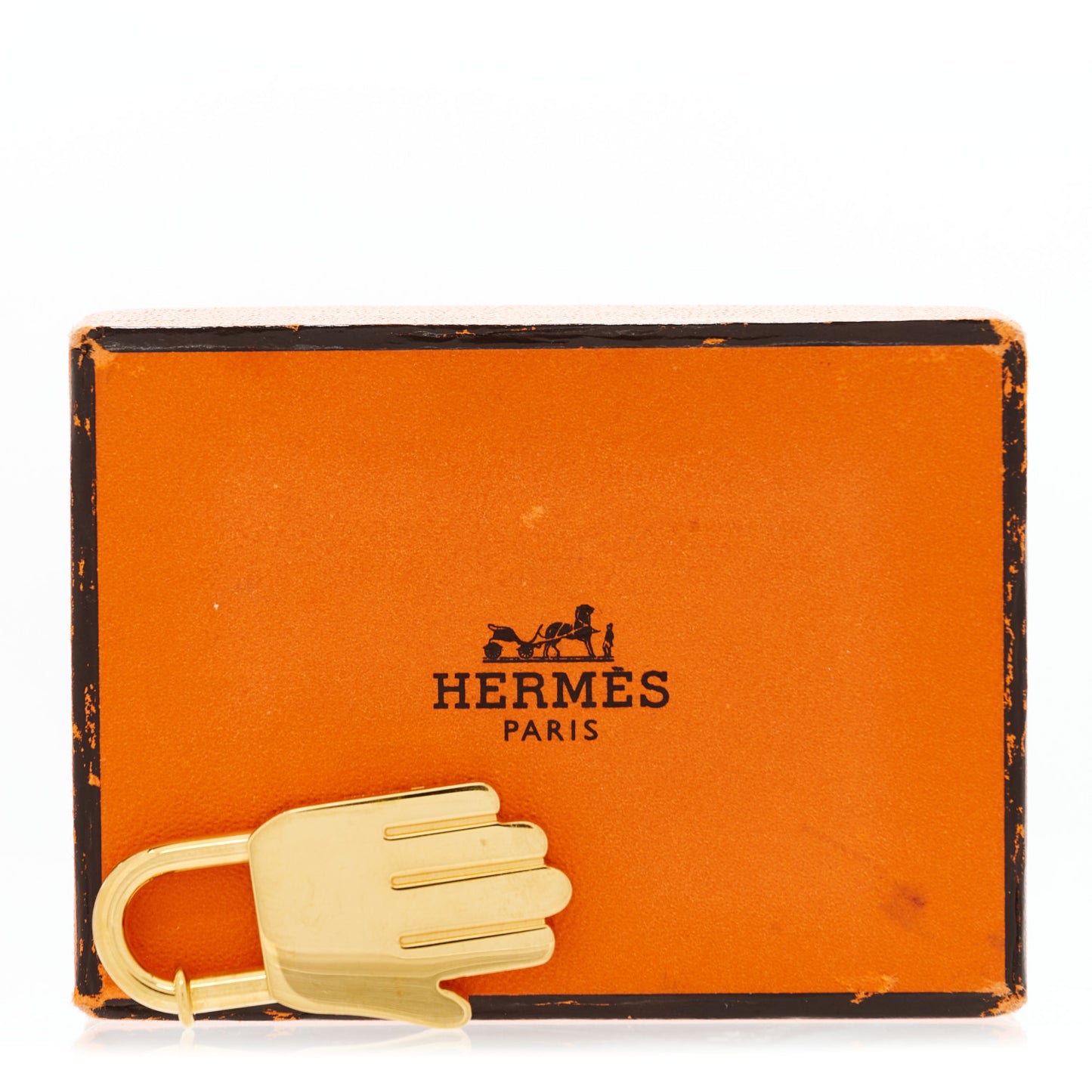 Gold Plated Annee De La Main Cadena Lock