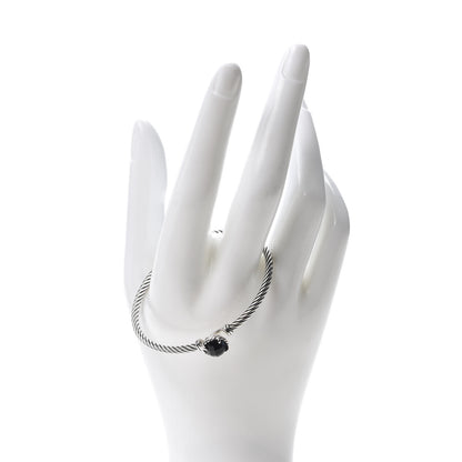 David Yurman Sterling Silver Black Onyx 3mm Chatelaine Bracelet 2 of 4
