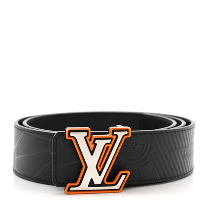 Louis Vuitton Calfskin 40mm LV Imprint Reversible Belt 90 36 Black 1 of 5