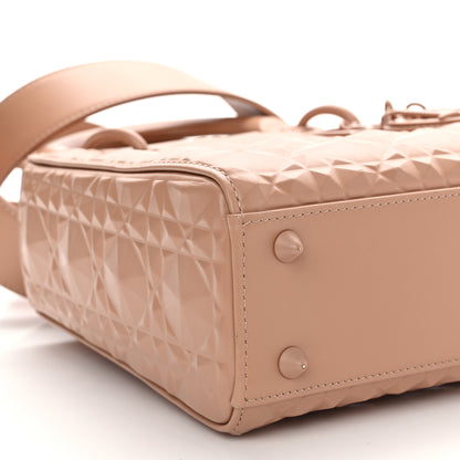 Christian Dior Calfskin Cannage Diamond Small My ABCDior Lady Dior Rose Des Vents 9 of 18