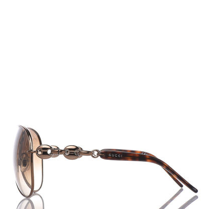 Gucci Marina Chain Aviator Sunglasses GG 4225/S Gold Brown 2 of 7