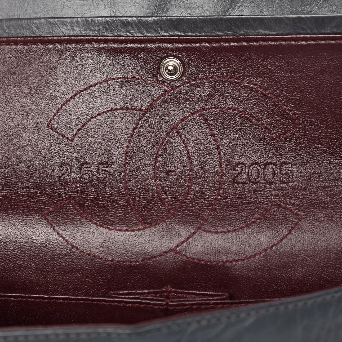 Aged Calfskin Quilted 50th Anniversary 2.55 Reissue 225 Flap Grey