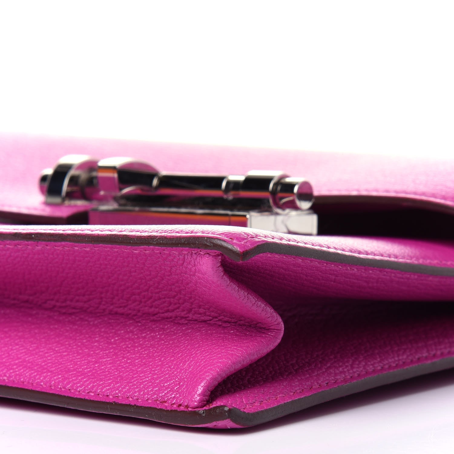 Hermes Chevre Mysore Verrou Clutch Magnolia 8 of 11