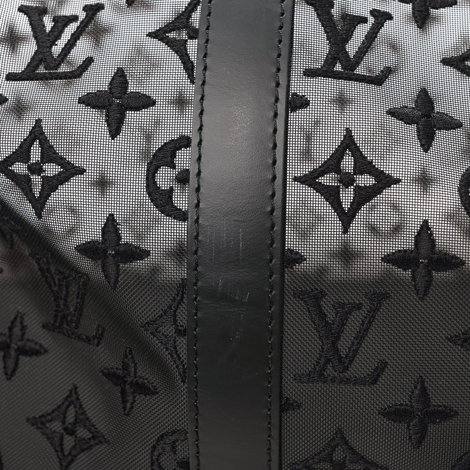 Louis Vuitton Monogram See Through Keepall Bandouliere 50 Black 11 of 11
