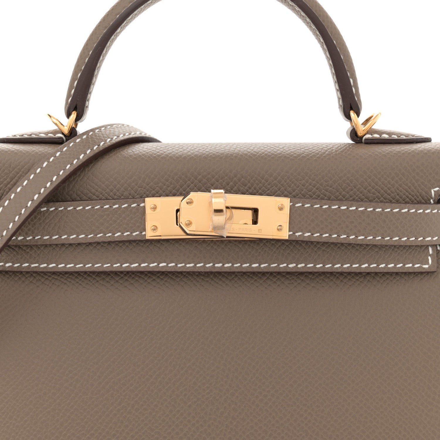 Hermes Epsom Mini Kelly Sellier 20 Etoupe 7 of 10