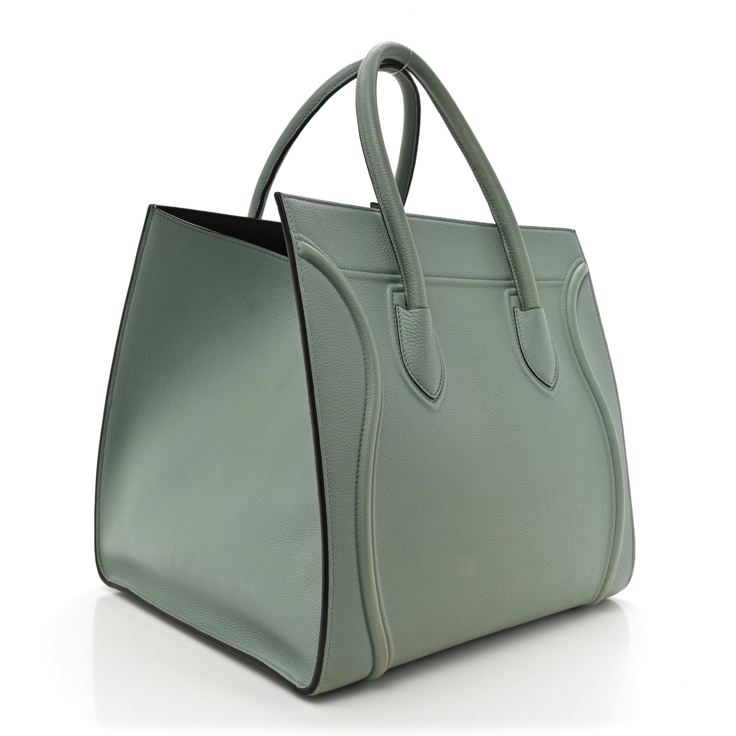 Grained Calfskin Medium Phantom Luggage Jade