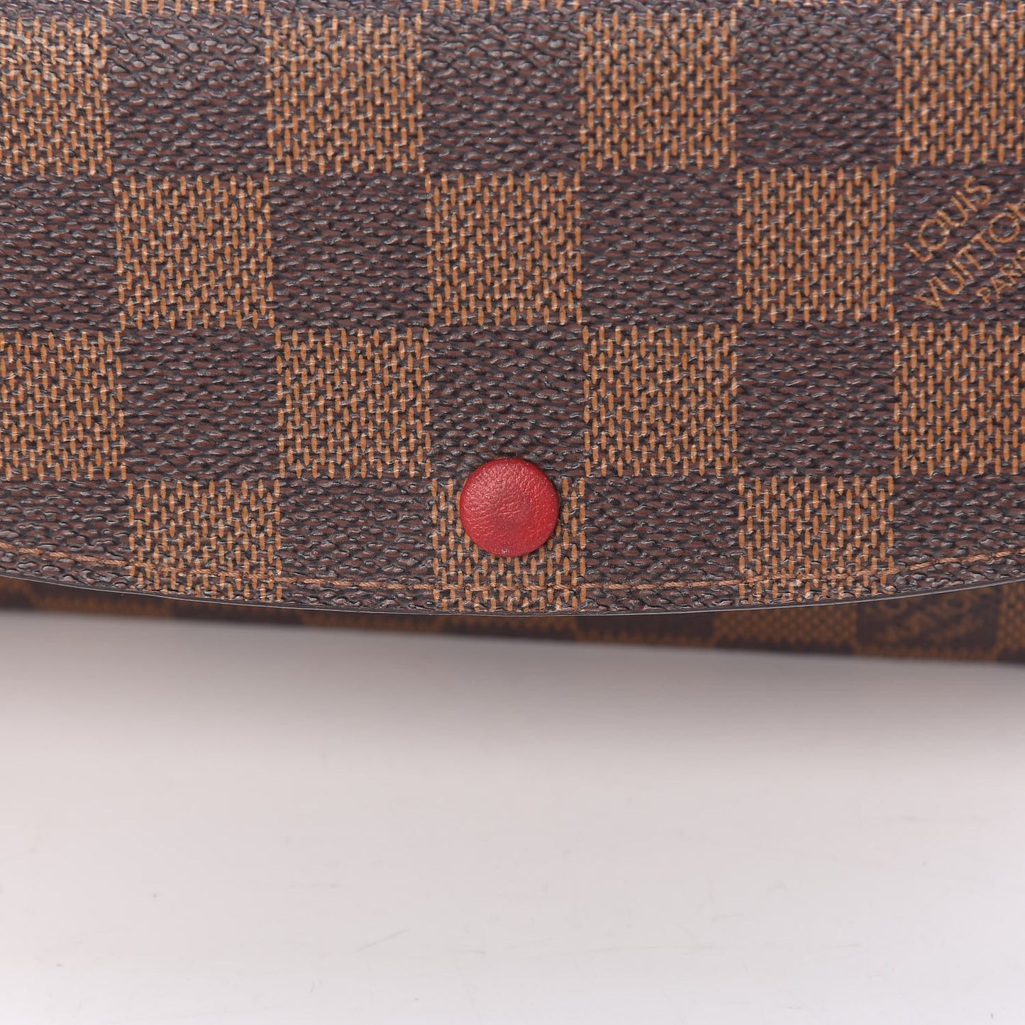 Damier Ebene Emilie Wallet Red