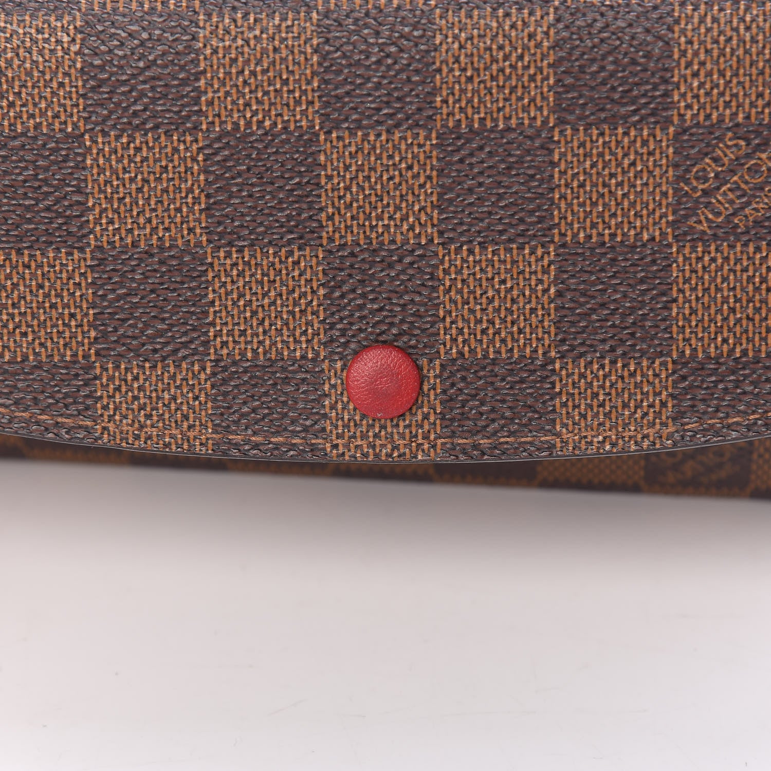 Louis Vuitton Damier Ebene Emilie Wallet Red 13 of 13