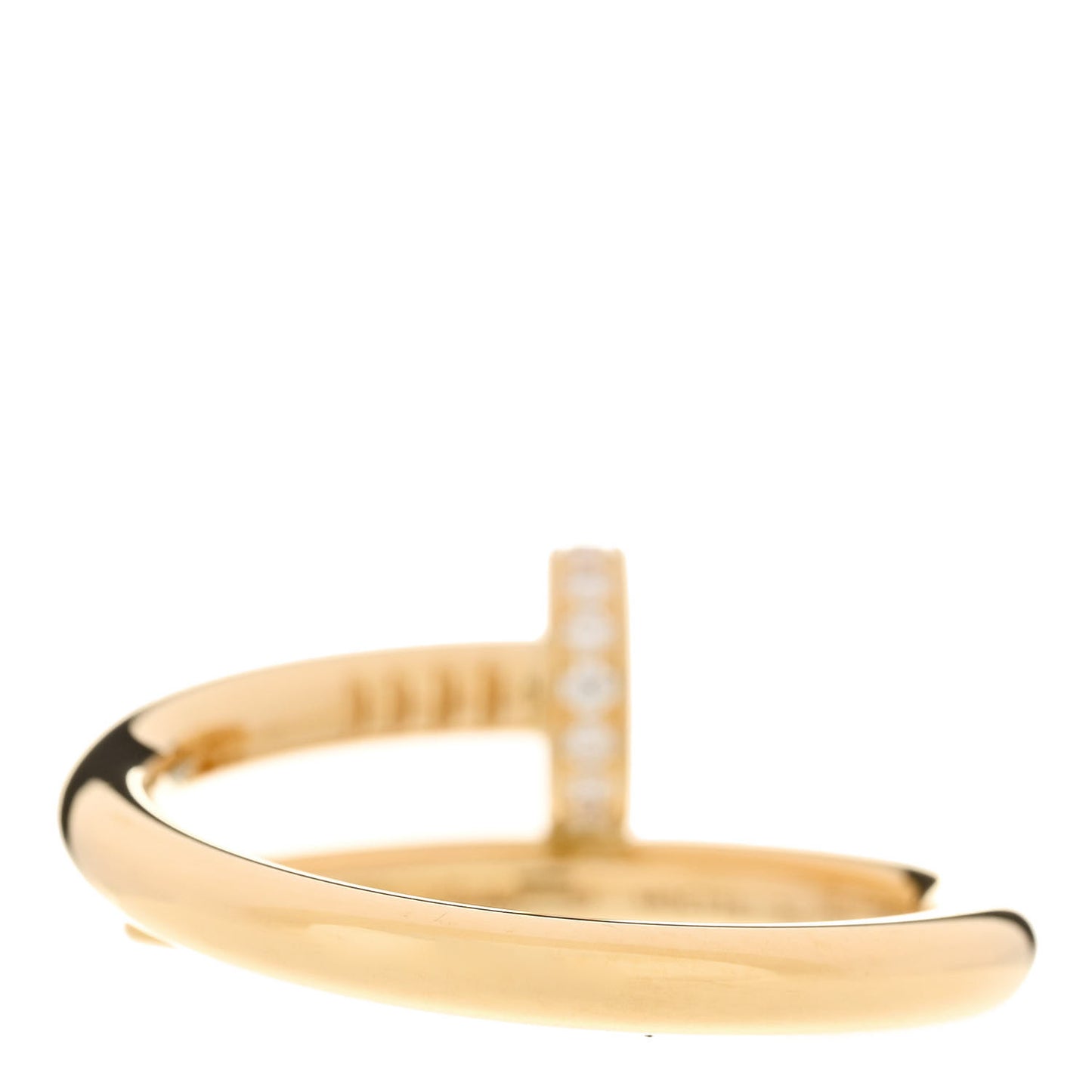 18K Yellow Gold Diamond Juste Un Clou Ring 57 8