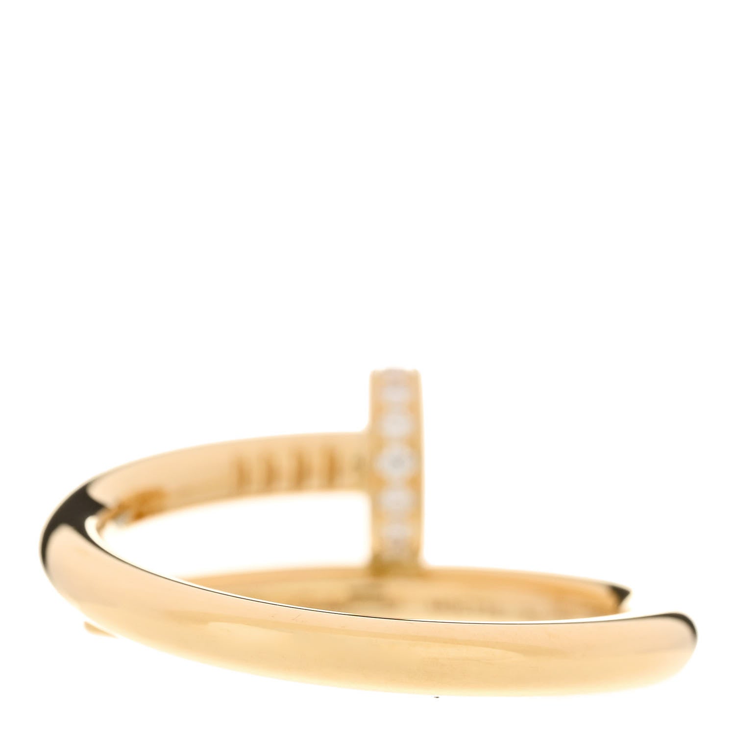 Cartier 18K Yellow Gold Diamond Juste Un Clou Ring 57 8 3 of 6